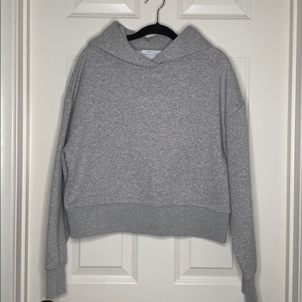 Zara cropped hoodie